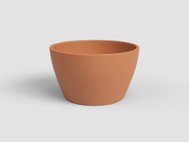 Květináč NÚBIA, 9cm, keramika, oranžová|LIGHT TERRACOTTA  (ZAC-847550)