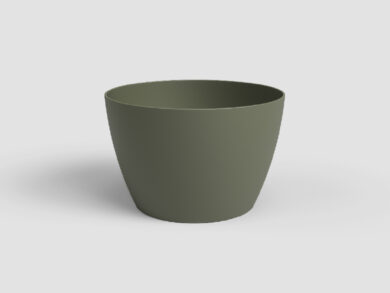 Květináč SAN REMO, 8cm, plast, zelená|DRY GREEN  (ZAP-839715)