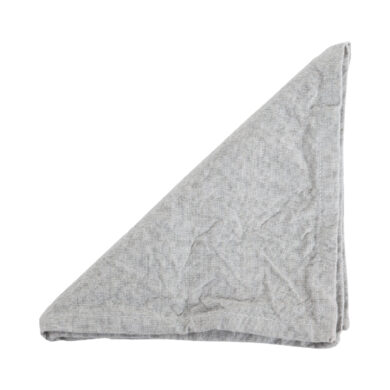 Napkin 40 x 40 cm, set of 2, Sara stonewash silver grey  (ZBL-7029GGJZ02)