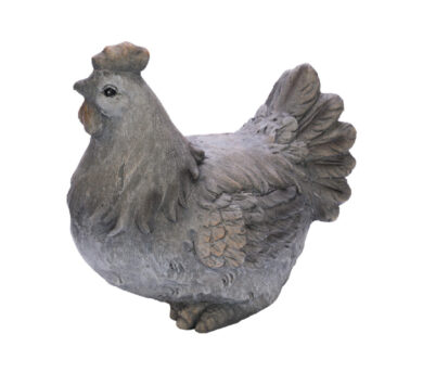 Huhn, grau, Ton, 24,5x17,5x23cm  (ZGE-12202171)