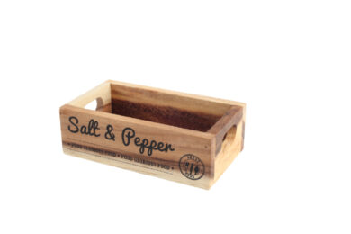 Přepravka na jídlo - Salt & Pepper, rustikální akát  (ZTG-27051)