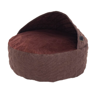 Puf pro kočku se skrýší O 55cm, POUF, Maroon  (ZVB-43239.055.72)